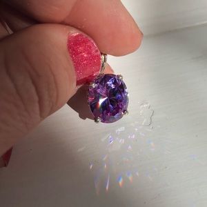 Custom designed Lavender Swarovski Pendant